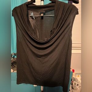 EUC Torrid Black Cowl Neck Top size 1